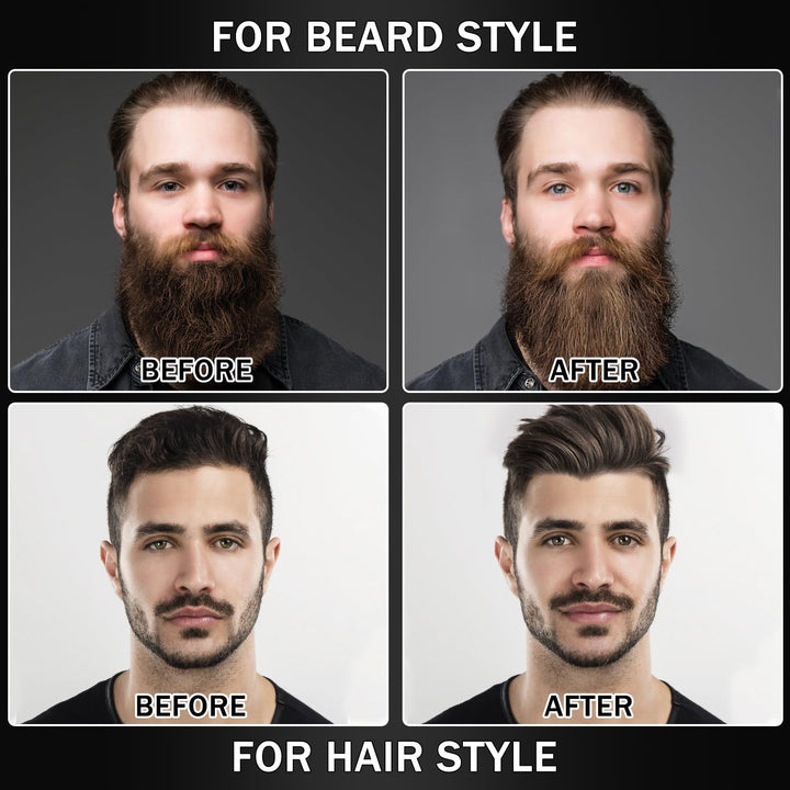 Alisador de barba para hombres, cepillo térmico de alta calidad con...
