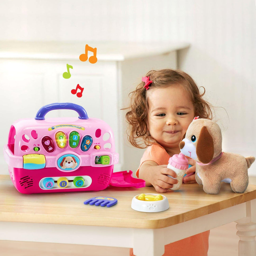 Portabebés de aprendizaje VTech Care for Me, color rosa