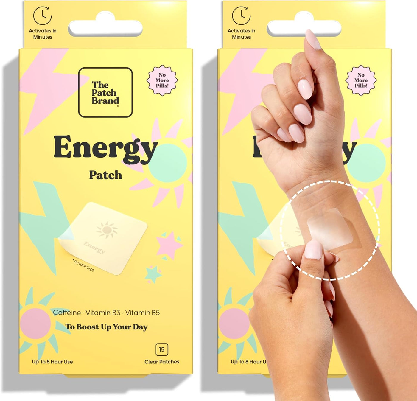 The Patch Brand Parches energéticos | Apoya la energía con cafeína...