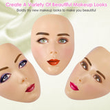 Kit de práctica de maquillaje 3D, tablero de práctica de silicona r...