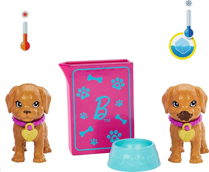 Barbie Pup Adoption Muñeca y accesorios accesorios con cambio de co...