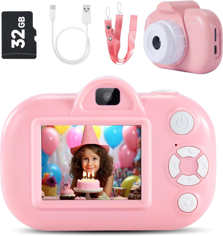 Cámara para niños de 3 a 8 años, juguetes de cámara digital para ni...