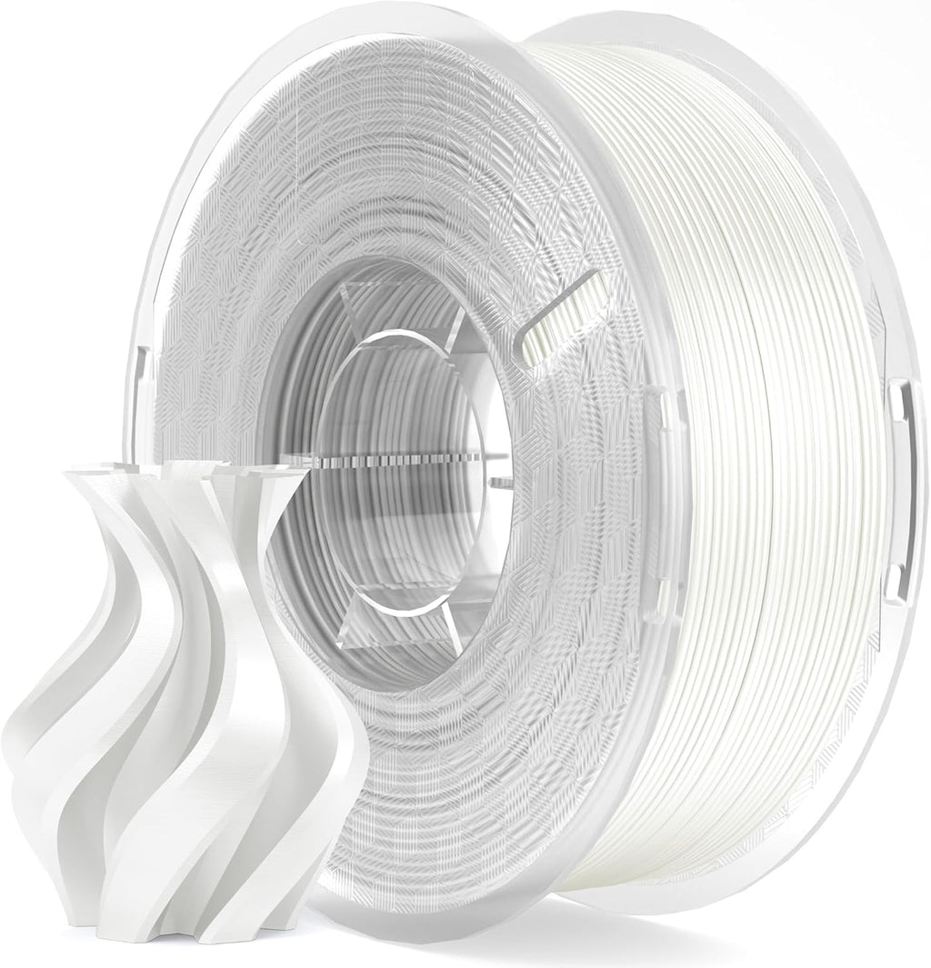 ELEGOO Seda PLA Filamento 1.75mm Blanco 1KG, Filamento para Impreso...