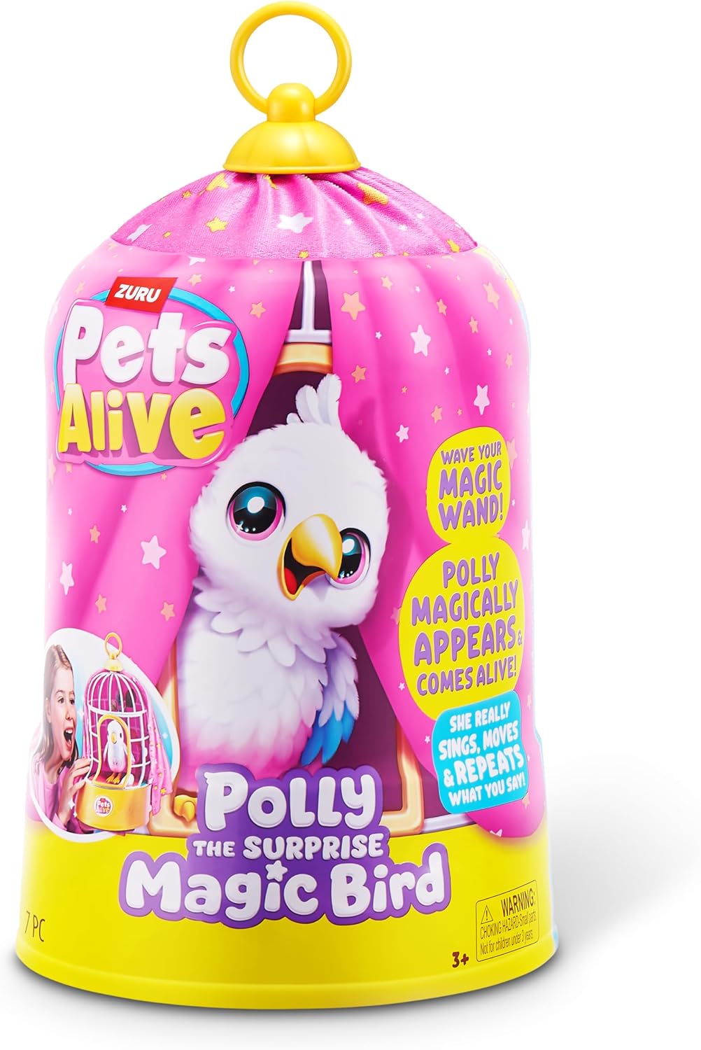 Pets Alive Polly El Pájaro Mágico de ZURU, Mascota Juguetónica Robotizada