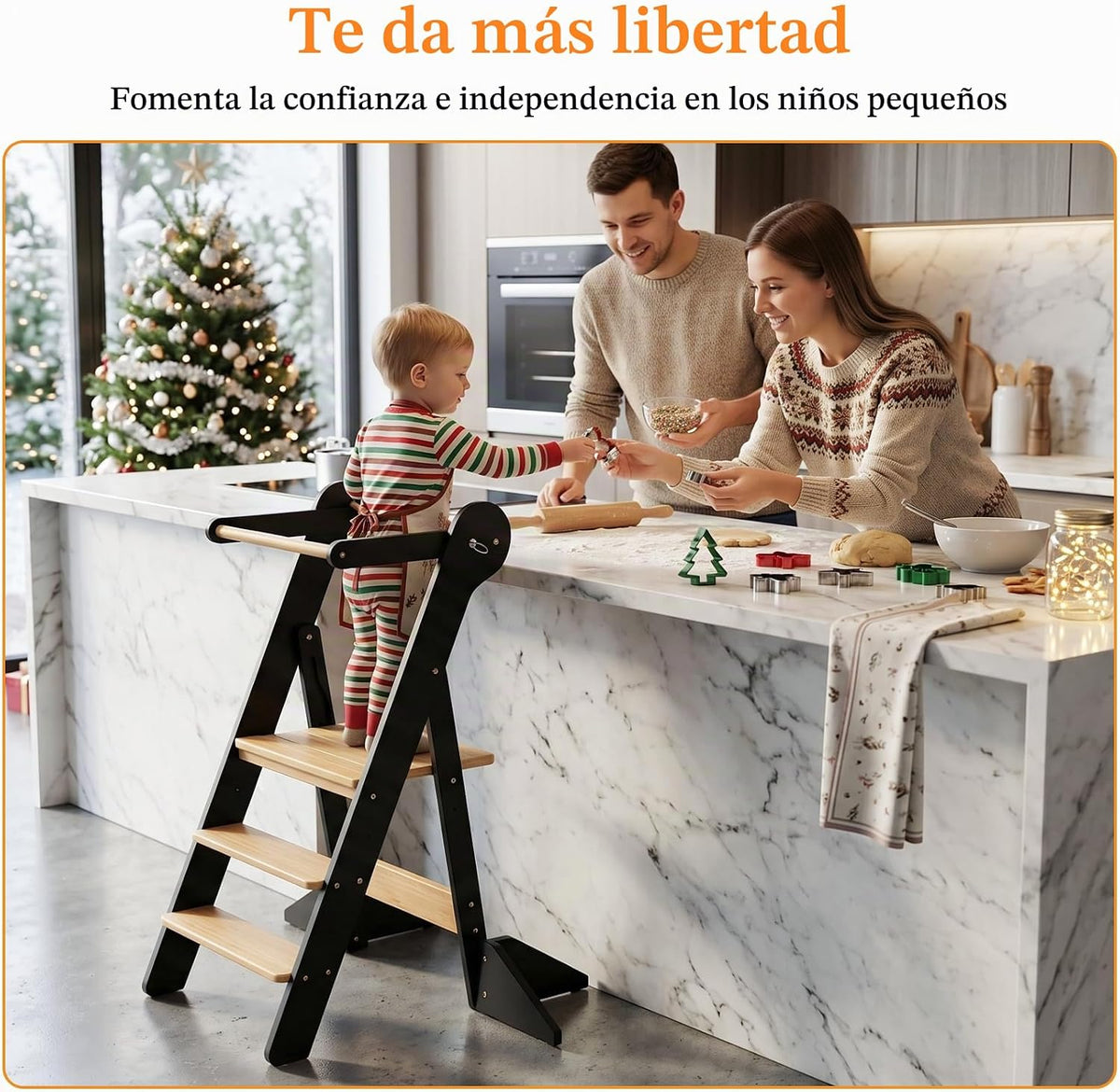 COSYLAND: Tablero para Niños Pequeños de Pie, Escalón Plegable para Niños Pequeños, Escalón de Cocina para Niños