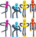8 piezas de juguete robot con ventosa, tubos telescópicos que cambian de forma, 36 ES