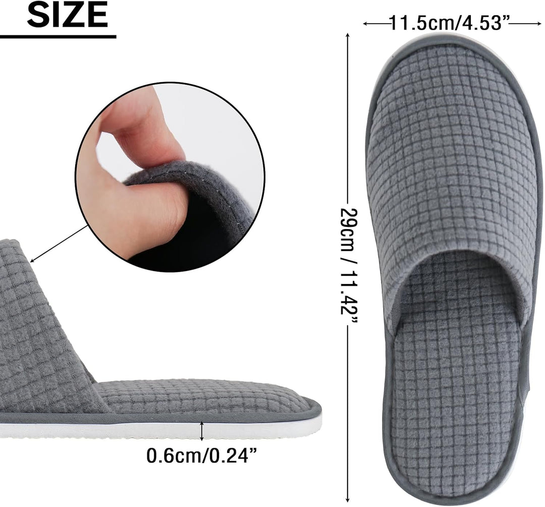 QatmMkt - 10 pares de pantuflas desechables unisex para invitados,...