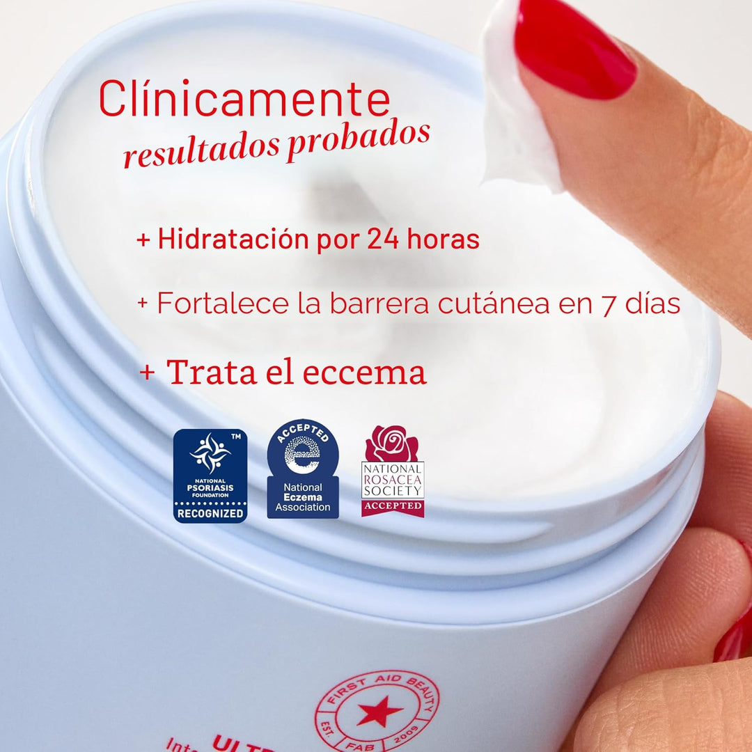 Crema ultra reparadora First Aid Beauty, hidratación intensa, humec...