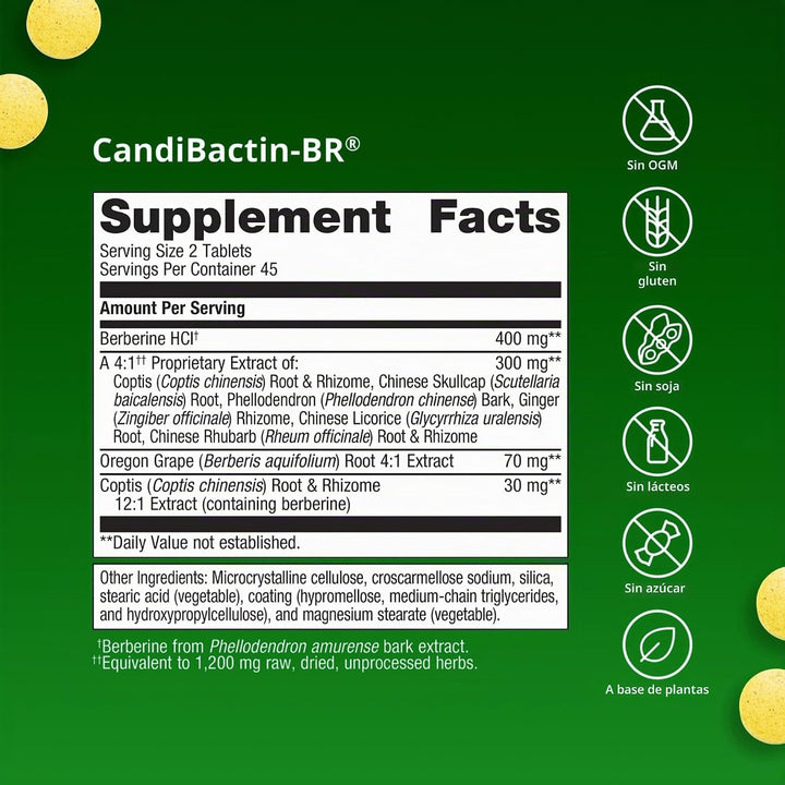 Metagenics CandiBactin\u2011BR - Berberina concentrada para apoyo i...