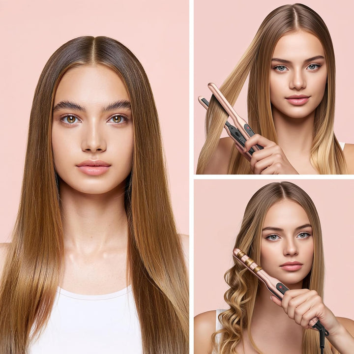 JAETON Plancha plana pequeña de 3\/10 pulgadas para rizador de pelo...