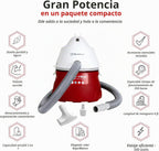 Koblenz WD-355K2 Aspiradora portátil de soplado húmedo y seco, tanque de 3 galones, 2.0 HP Designer Series Aspiradora con varios accesorios, rojo/blanco, 5 años de garantía