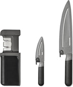 OXO Good Grips - Juego de cuchillos y afiladores de 3 piezas