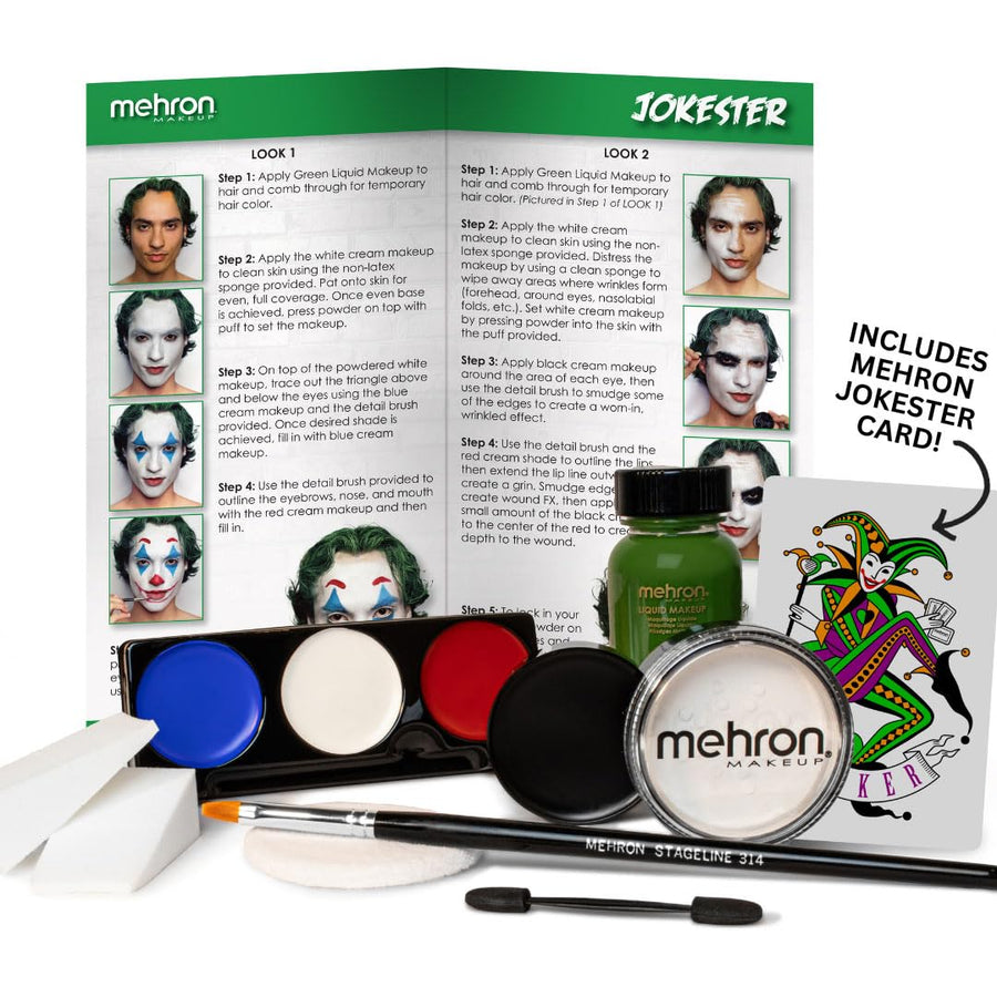 Mehron - Kit de maquillaje premium de personaje (Evil J)