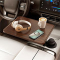 Escritorio de coche para portátil, mesa portavasos, con rotación de