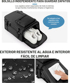 VGCUB - Mochila grande para viaje, trabajo, negocios, mochila para laptop aprobada como equipaje de mano para vuelos, unisex, Negro -, Grande, Large (4