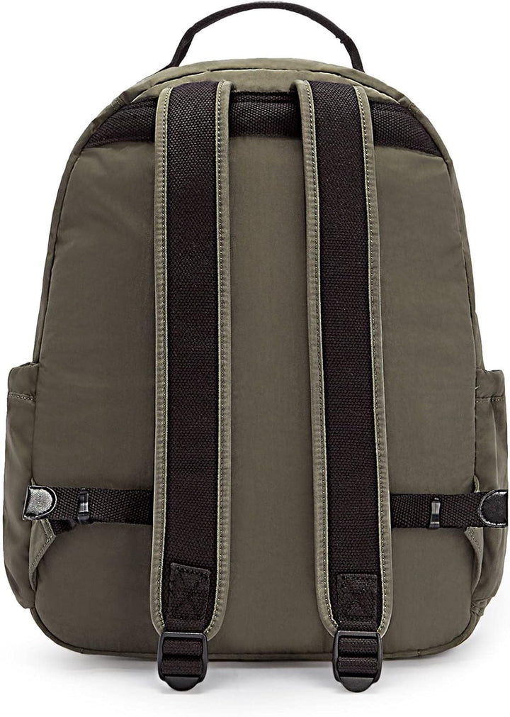 Kipling Mochila para laptop Seúl L sólida para mujer, Verde (Green...