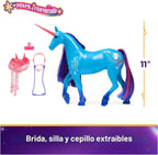 Unicorn Academy Figura de río de 11 pulgadas, muñecas y juguetes de