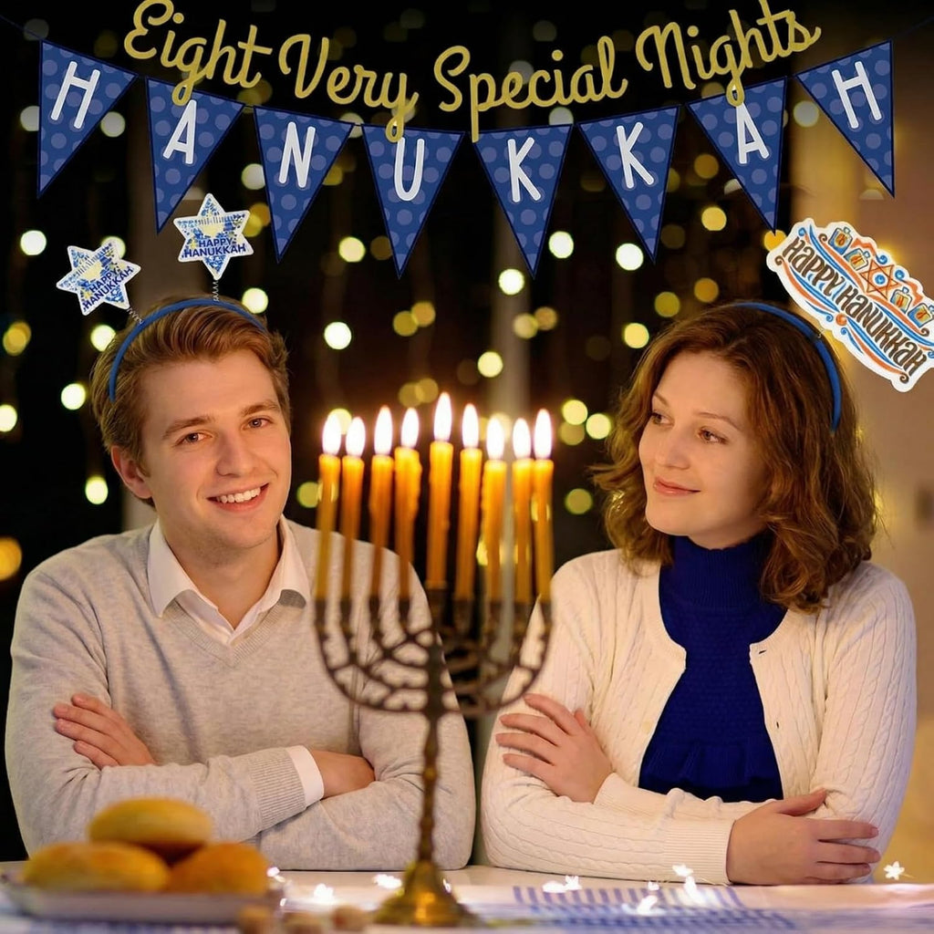 24 diademas de Hanukkah, 12 estilos de recuerdos de fiesta