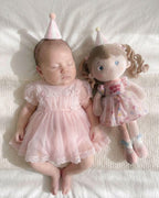 LeyaDoll Muñeca de felpa suave para bebé (40,6 cm)