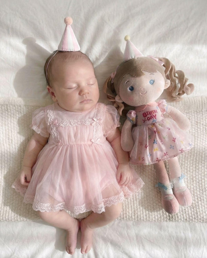 LeyaDoll Muñeca de felpa suave para bebé (40,6 cm), mi primera muñe...