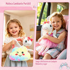 BOLZRA Juguetes de unicornio de bailarina para niñas de 4 a 6 años, juego de muñecas de animales de peluche de unicornio, 3 juegos de muñeca de ballet princesa con bolsa de felpa arcoíris, regalos de unicornios para cumpleaños, cesta de Pascua