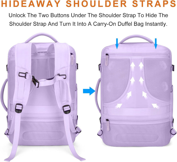 Lumesner Mochilas de viaje de mano, extra grandes de 40 litros apro...