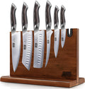 HOSHANHO 7PCS Juego de Cuchillos de Cocina, Juego de Cuchillos con Bloque Magnético Japonés