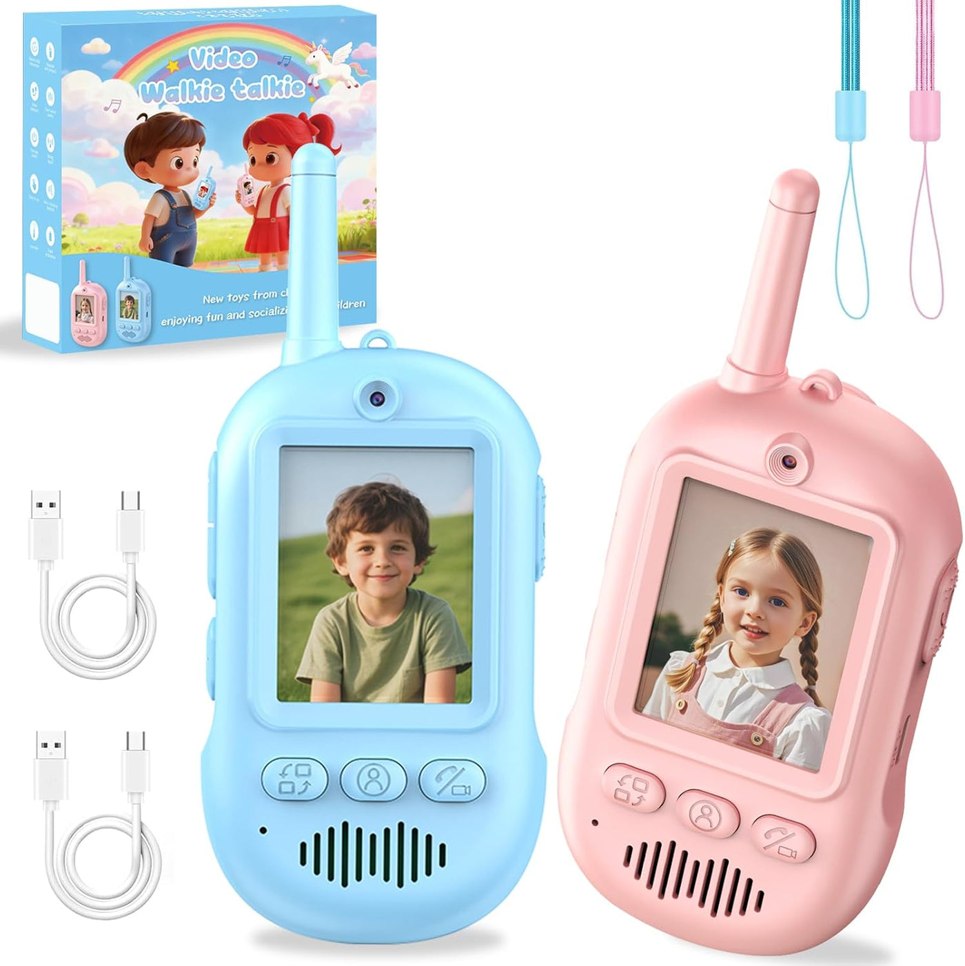 Walkie Talkies para niños paquete de 2 radios