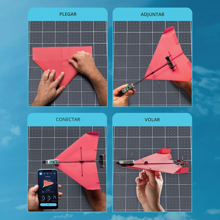 POWERUP 4.0 El kit de avión de papel de próxima generación controla...