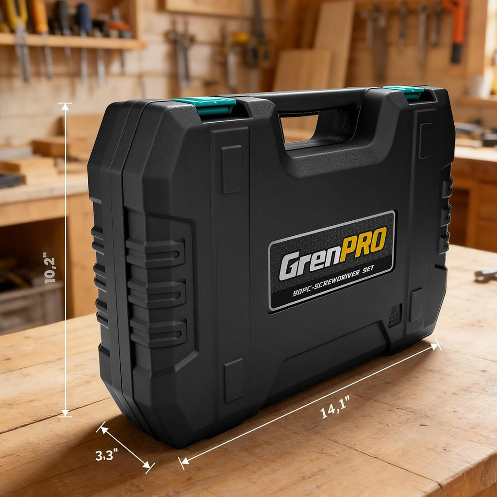 Juego de destornilladores de precisión de 90 piezas, juego de destornilladores pequeños de acero aleado S2, juegos de destornilladores Torx con caja de herramientas resistente, incluye kit de herramientas Phillips Torx ranurado