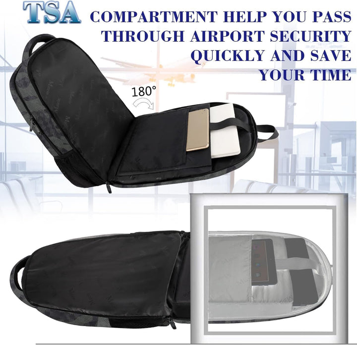 MATEIN - Mochila para computadora de 17.3 pulgadas, mochila de viaj...