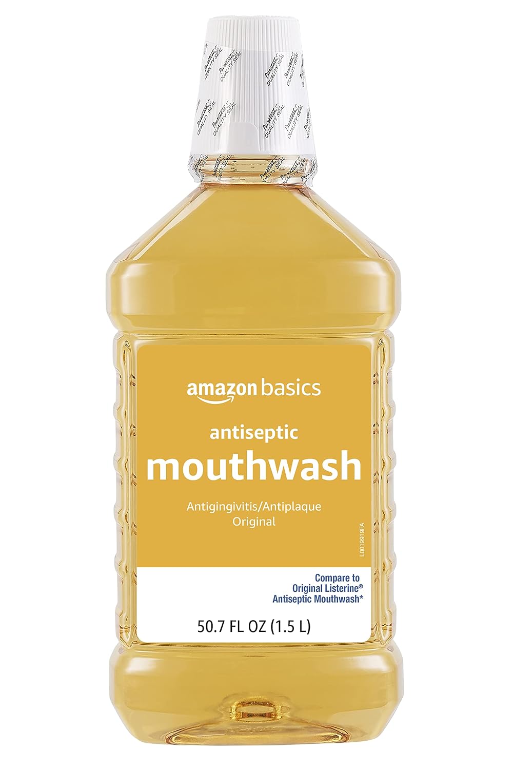 Amazon Basics Enjuague bucal antiséptico, sabor original, 1.5 litro...