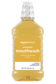 Amazon Basics Enjuague bucal antiséptico, sabor original, combate l...