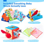 hahaland Caja de pañuelos para bebé juguetes para bebés de