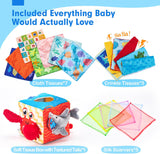 hahaland Caja de pañuelos para bebé juguetes para bebés de