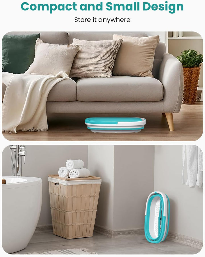 Nekteck Tina Plegable para Remojo de Pies con Cubo para Bañera de P...