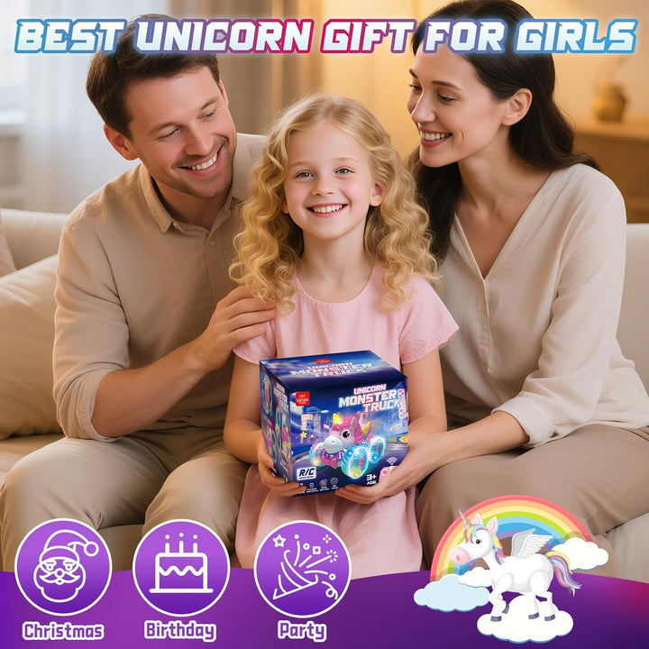 Lehoo Castle Auto a control remoto para niñas con rotación