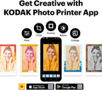 KODAK Mini 2 Retro 4PASS - Impresora fotográfica portátil (2.1 x 3....