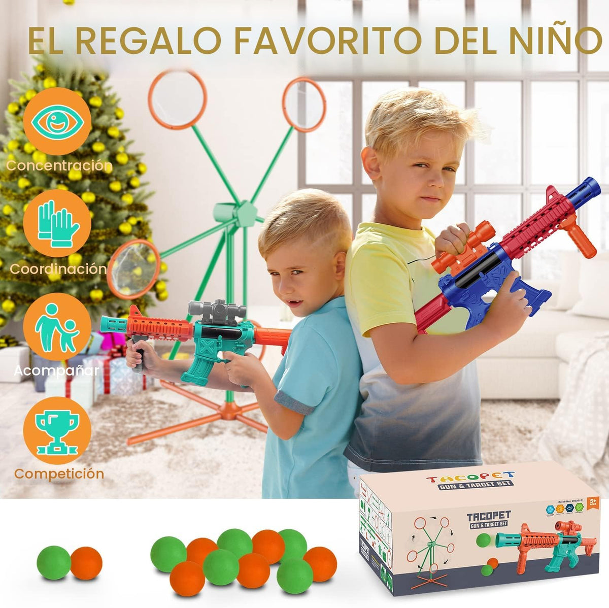 Marlrin Juegos de disparos para niños de 5 6 7 8 9 y 10