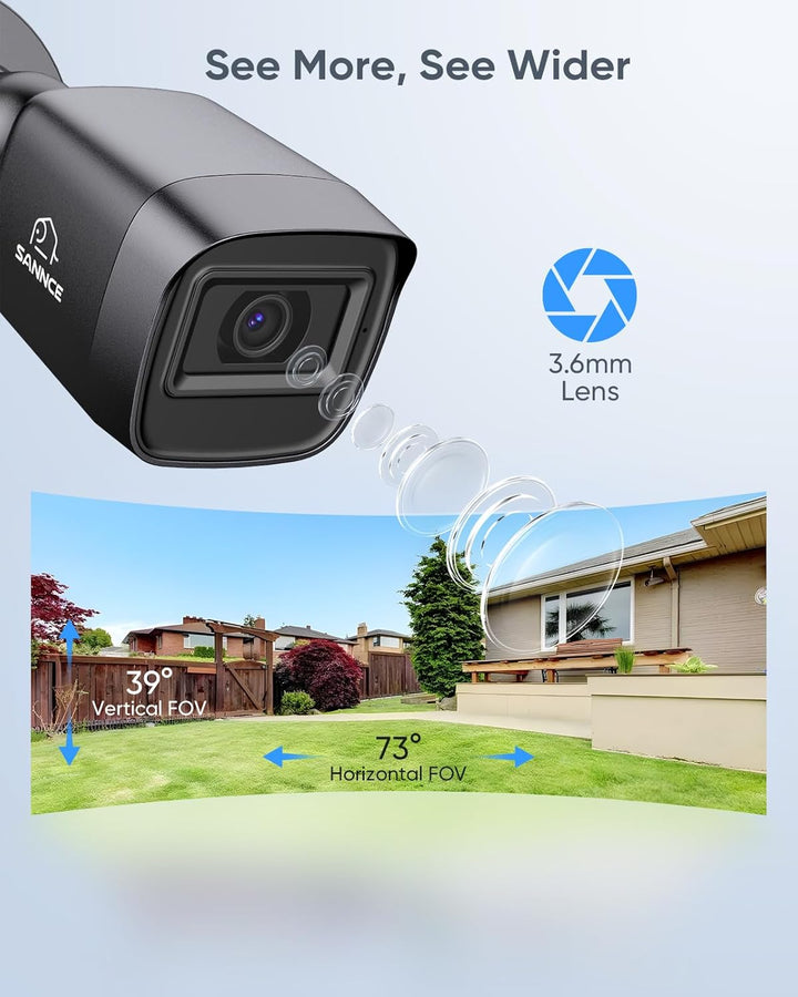 SANNCE Sistema de cámara de seguridad 1080P DVR de vigilancia en el...