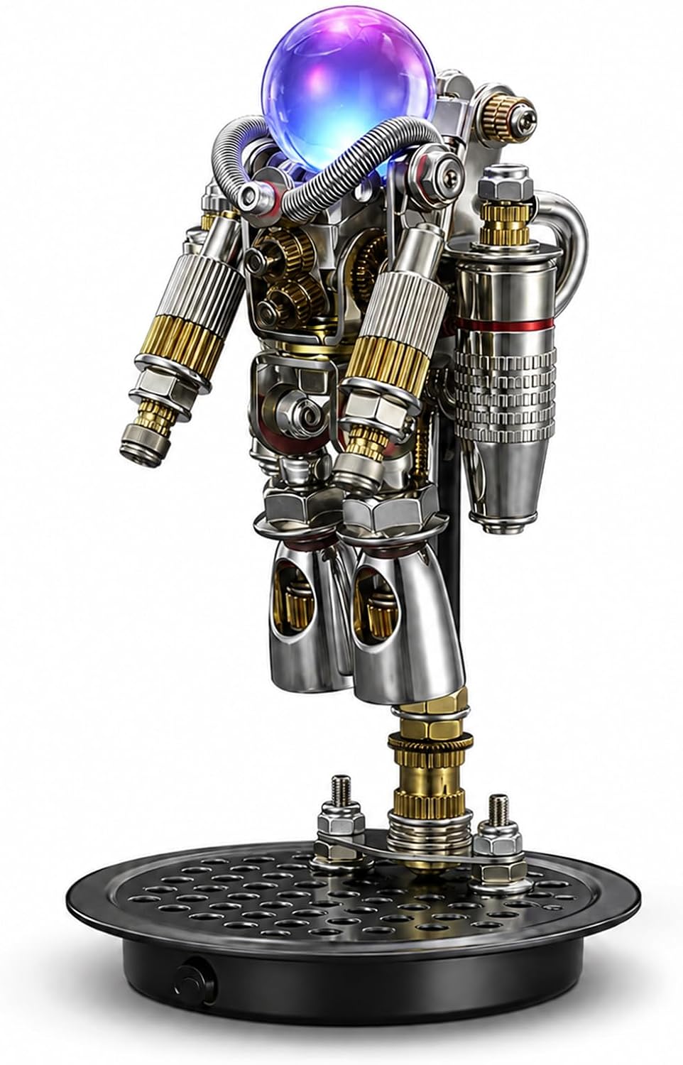 Rompecabezas 3D para adultos, juego de construcción de astronautas espaciales, rompecabezas de astronauta de metal 3D, manualidades, decoración de escritorio, más de 154 piezas, regalo coleccionable genial para adultos