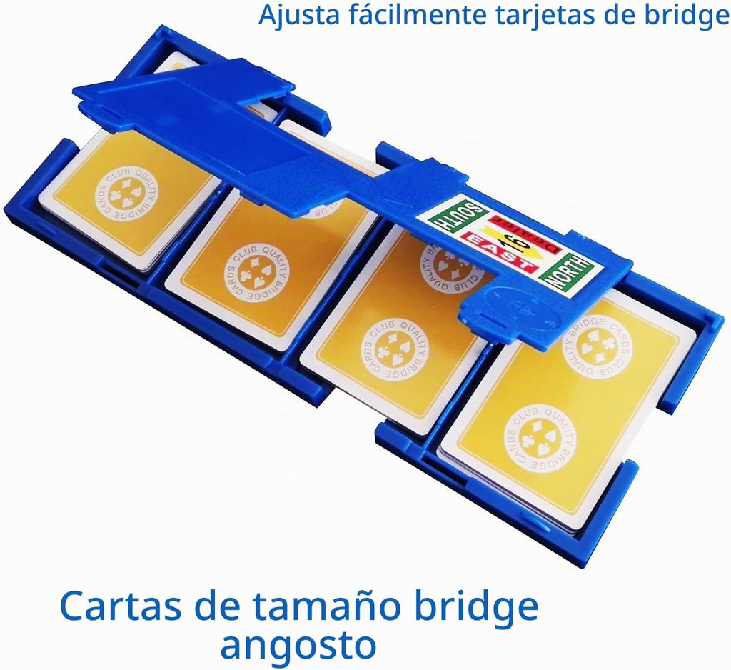 TSB Paquete de 12 cartas de puente de impresión estándar, 6 colores, fácil almacenamiento (2 rojas, 2, azules, 2, moradas, 2, grises, 2 verdes, 2 amarillas, regulares)