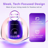 Gugusure Lámpara de uñas LED UV, secador de uñas mejorado de 180W p...