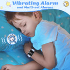 L LAVAREDO Relojes digitales para niños y niñas, reloj deportivo impermeable con podómetro, cronómetro, alarma de vibración para edades de 5 a 13 años, sin aplicación, reloj de seguimiento de
