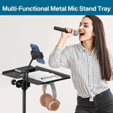 Soporte de Micrófono de Metal Chunxiao con Bandeja y Soporte para T...
