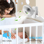 BESKAR Ventilador USB con clip, ventilador de escritorio pequeño po...