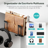 PEGZONE Soporte vertical para laptop con 2 ranuras para debajo del...