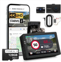 FineVu LX4K True 4K Dual Dash Cam y kit de cableado duro