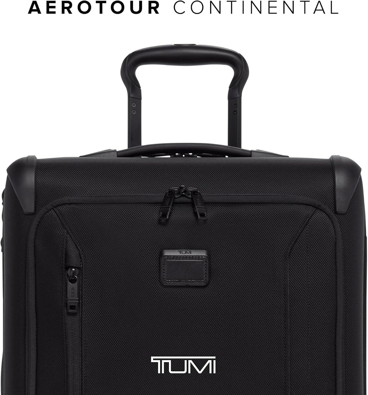 TUMI Aerotour - Maleta de mano grande expandible con 4 ruedas, 21.75 pulgadas, color negro