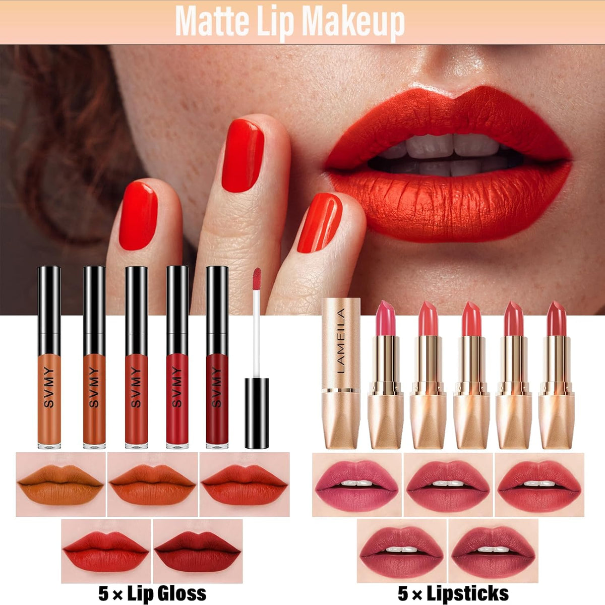 Set de maquillaje para mujeres, juego de maquillaje de viaje para a...